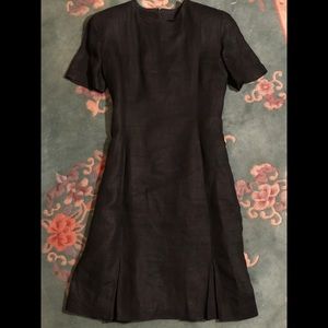 A Simple and Elegant Black Linen Dress